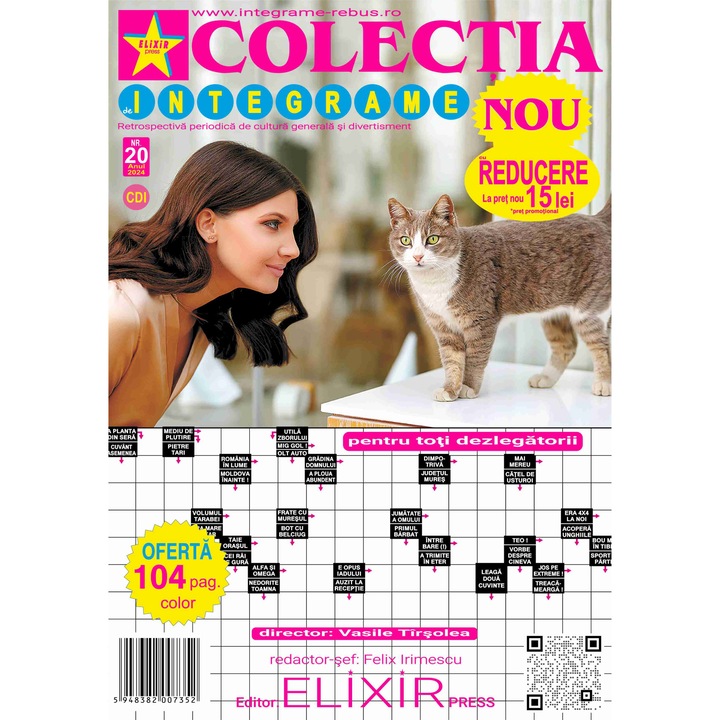 Integrame, Elixir Press, Colectia de integrame nr. 20, 104 pagini