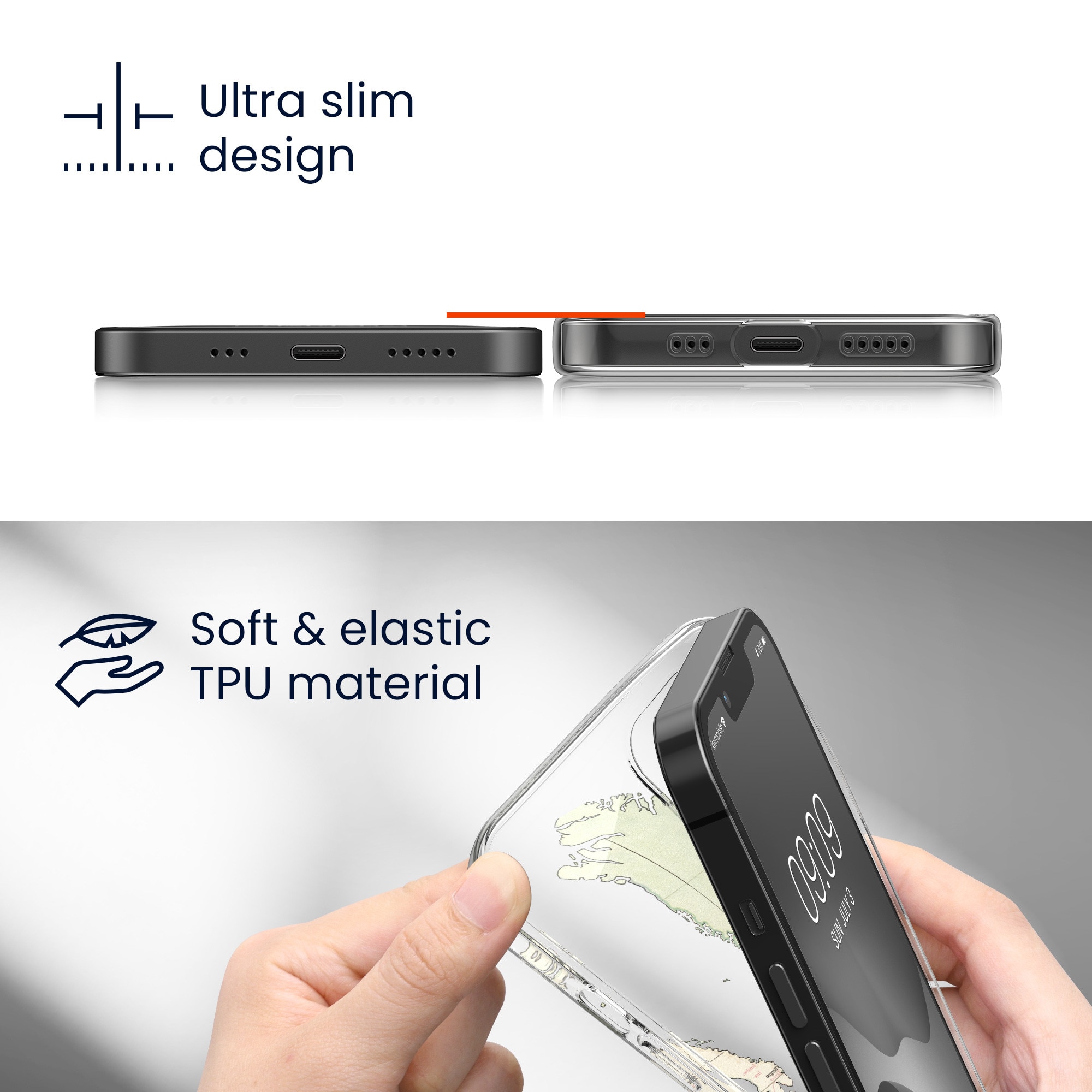 Husa Kwmobile pentru Samsung Galaxy A56 5G, protectie la socuri, protectie la zgarieturi, silicon, alb, transparent