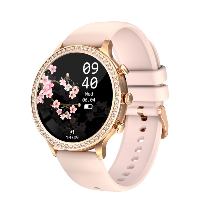 Smartwatch Lumaudio Scan, ECG, monitorizare tensiune, argintiu, 1.43 inch