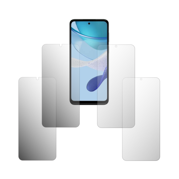 Комплект от 4 протектора Folie24 за екрани, за Motorola Moto G (2023), 2X Ultra-Clear + 2X Matte, пълно покритие на дисплея и удобни за калъфи, залепващи, гъвкави със саморегенериране