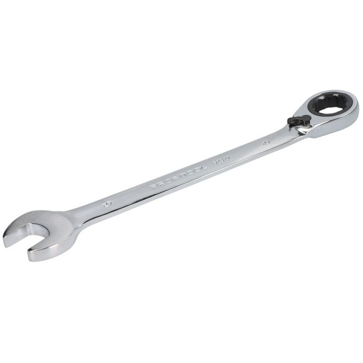 Cheie combinata cu clichet PROFITOOL, 32 dinti, deschidere cheie 27 mm