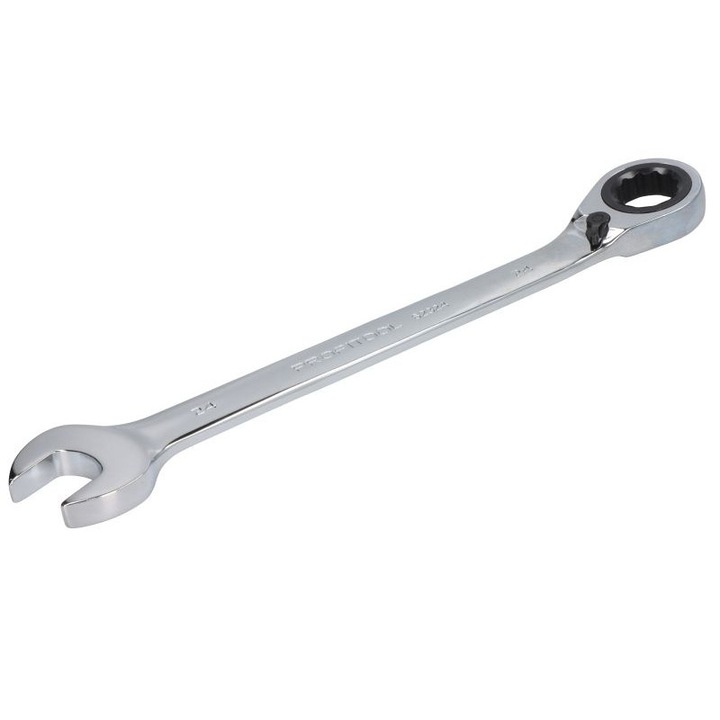 Cheie combinata cu clichet PROFITOOL, 32 dinti, deschidere cheie 24 mm