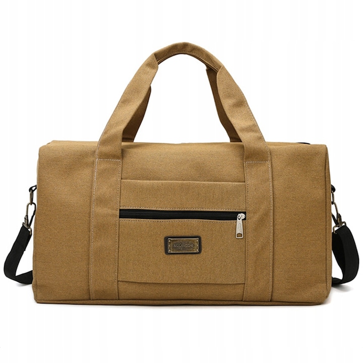 Пътна чанта, За самолет, За Ryanair, Wizz Air, 24x40x19 см, Polietser, Кафява