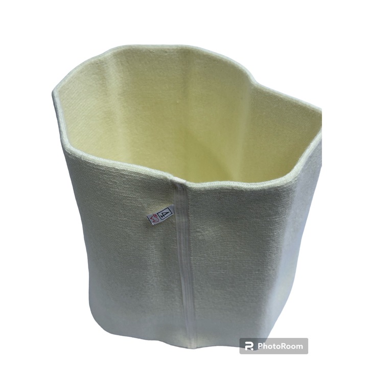 Centura medicala lombara abdominala, elastica, postoperatorie postnatala dupa nastere, prevenire ameliorare hernie de disc, Brau medicinal natural din lana Sanitayaki, marimea 6, circumferinta 95 - 105 cm