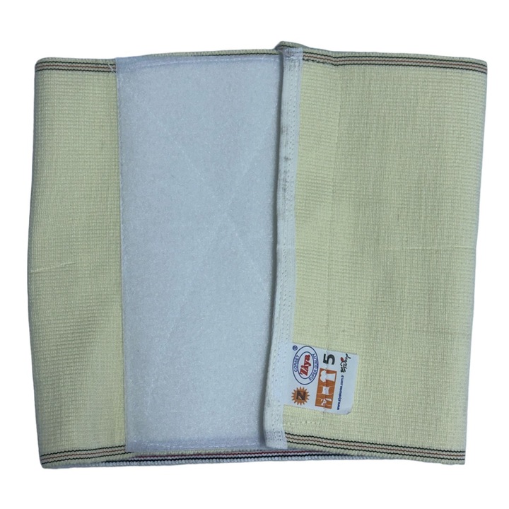 Centura medicala lombara abdominala, elastica, postoperatorie postnatala dupa nastere, prevenire ameliorare hernie de disc, Brau medicinal tesut cu arici Sanitayaki, marimea 7, circumferinta 98 - 108 cm