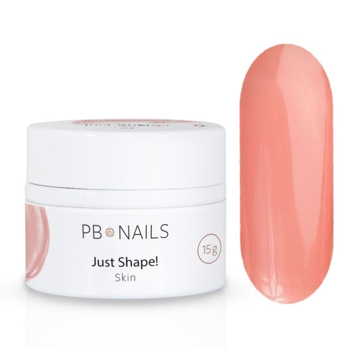 Körömépítő gél PB Nails Just Shape, bézs-rózsaszín, 15g