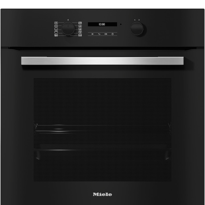 Фурна за вграждане Miele H 2766 BP, Електрическа, 76 л, Пиролитично самопочистване, FlexiClip, Грил, Таймер, WiFi Miele@home, Клас A+, Черен