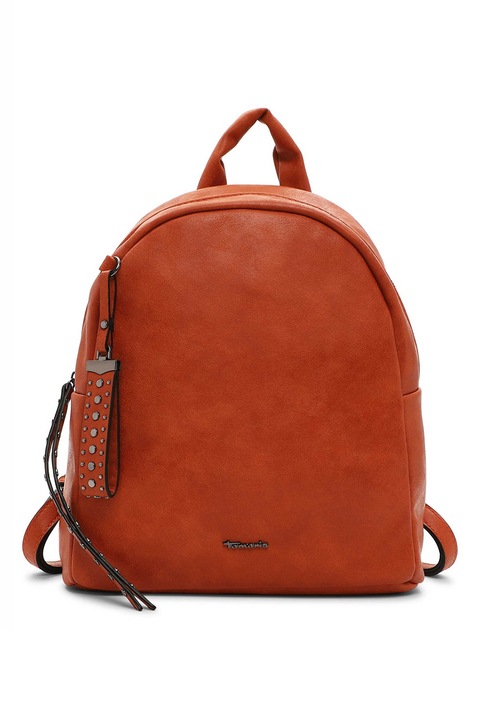 Tamaris, Rucsac de piele ecologica cu logo Celie, Portocaliu stins