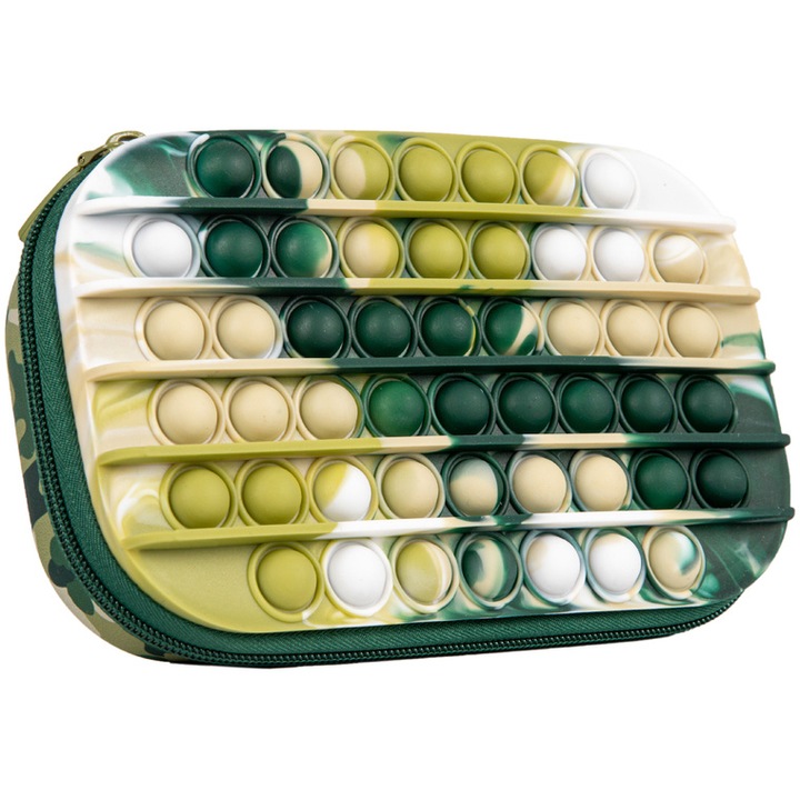 Penar cu fermoar ZIPIT ZIP & POP Storage Box - Green Camo