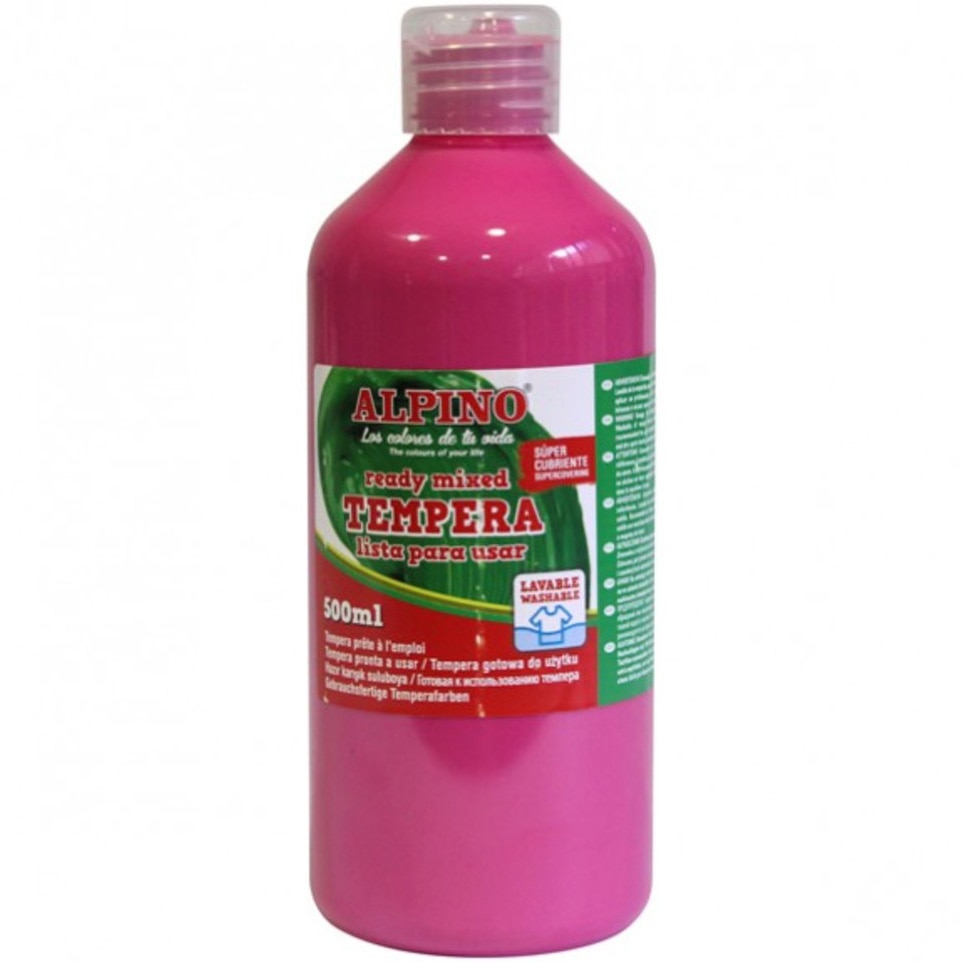 Tempera lavabila, 500ml, Alpino - magenta