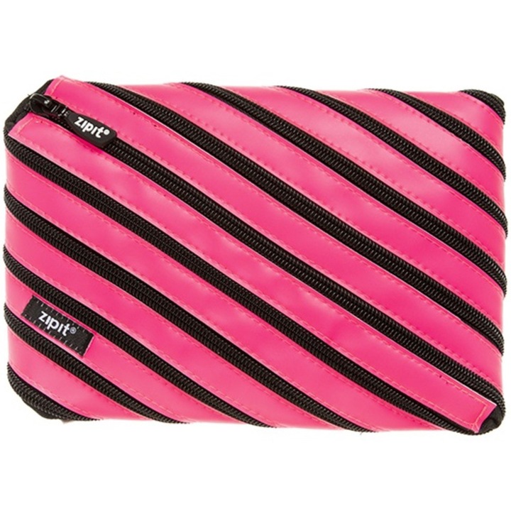 Penar cu fermoar, ZIPIT Neon Jumbo - roz