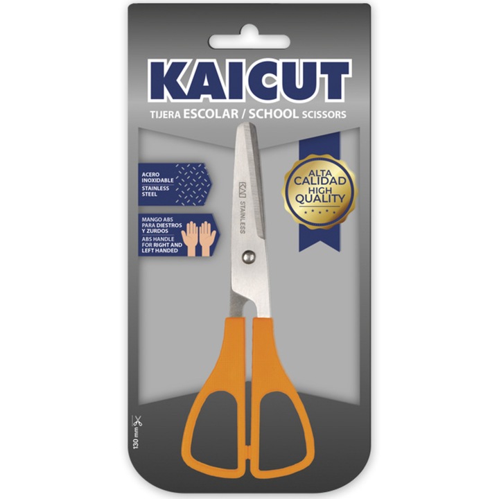 Alpino Kaicut gyerek olló, 13 cm, bliszteres kiszerelésben, nagy pontosságú