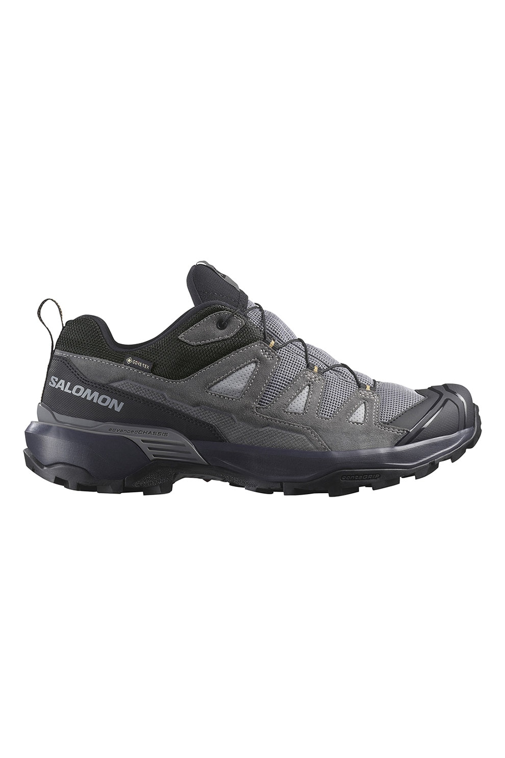 Salomon, Pantofi cu tehnologie Gore-Tex pentru drumetii X Ultra 360, Negru, Gri deschis, 8.5