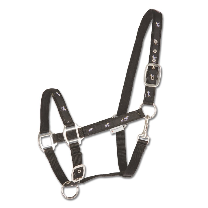 Capastru echitatie Waldhausen, Model de caluti, dimensiune COB, cu captuseala moale, Negru