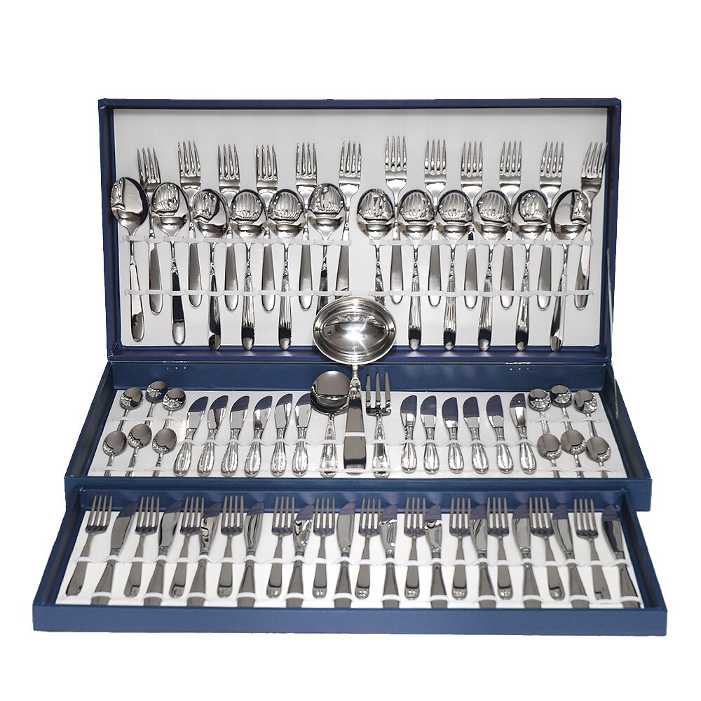 Set tacam Giotto, Inoxriv, 75 piese, cutie lux