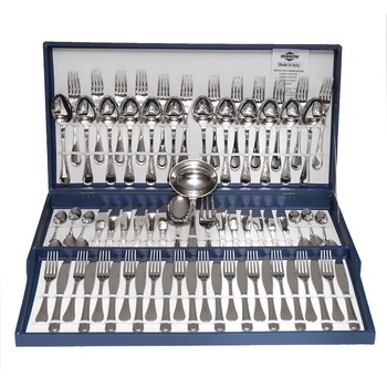 Set tacam Rugiada, Inoxriv, 75 piese, cutie lux Set tacam Rugiada, Inoxriv, 75 piese, cutie lux