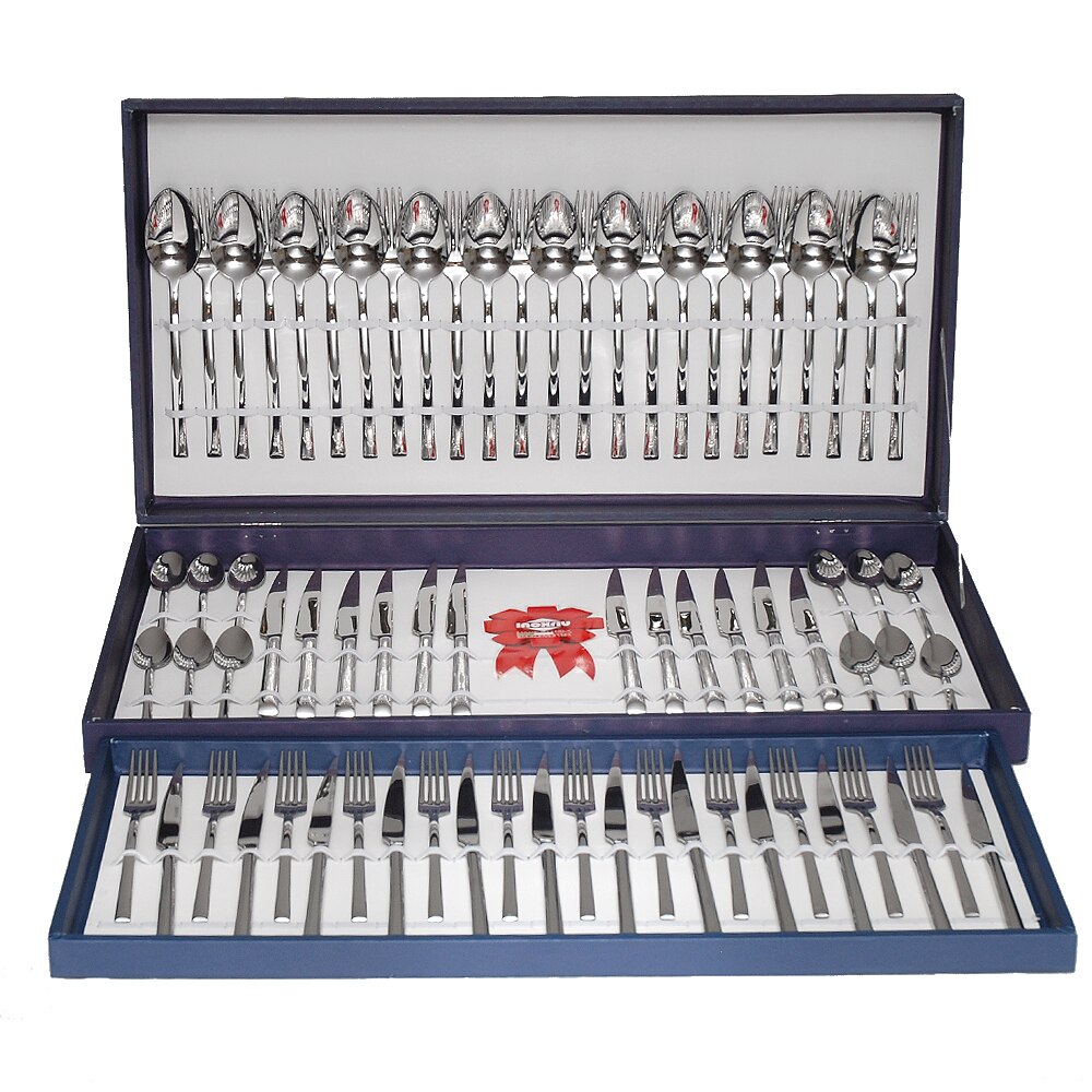 Set tacam Medea, Inoxriv, 72 piese, cutie lux