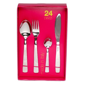 Set tacam Hilton, Inoxriv, 24 piese, cutie color Set tacam Hilton, Inoxriv, 24 piese, cutie color