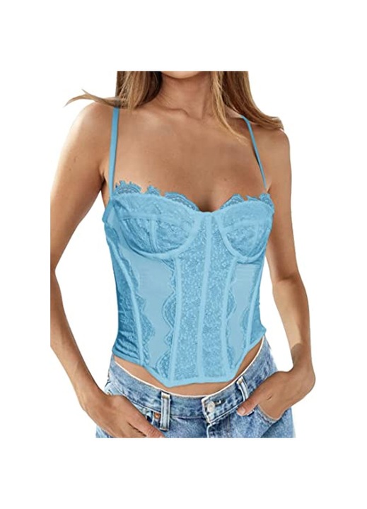 Дамски потник, QttvbTna, полиестер, син, M