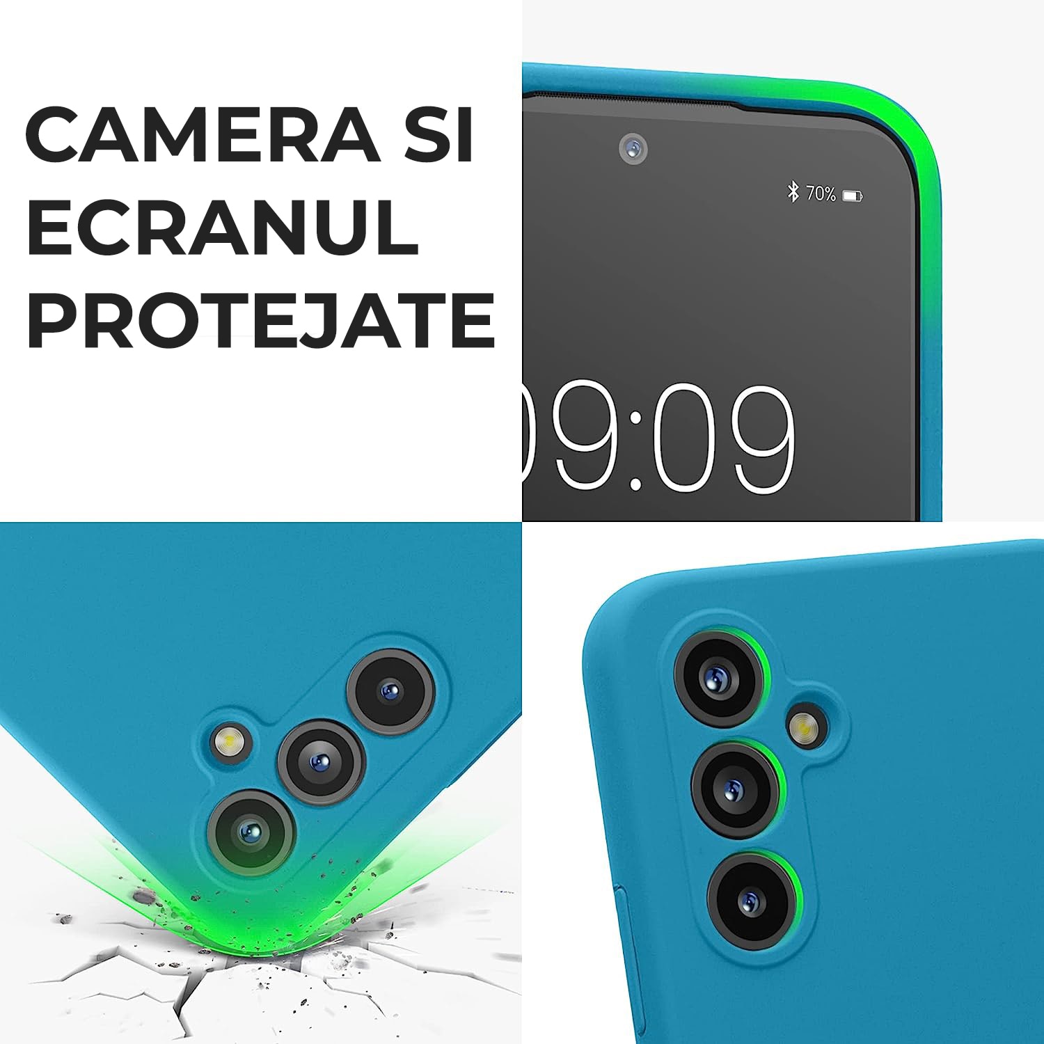 Husa pentru Motorola Edge 50 Pro Daden® Silicon SoftFlex, Ultra Slim, Protectie sporita, Interior de microfibra, Roz neon