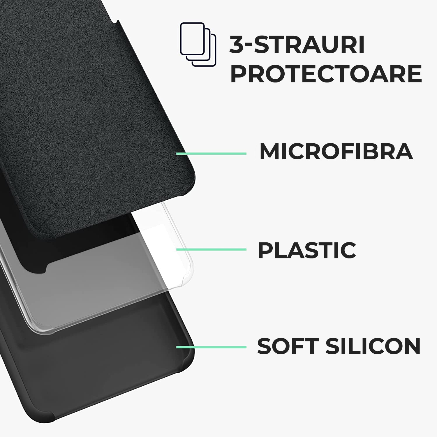 Husa pentru Motorola Edge 50 Pro Daden® Silicon SoftFlex, Ultra Slim, Protectie sporita, Interior de microfibra, Roz neon