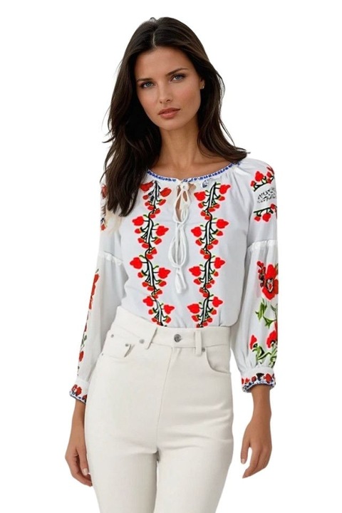 Bluza tip ie dama B2, Alb Crystal