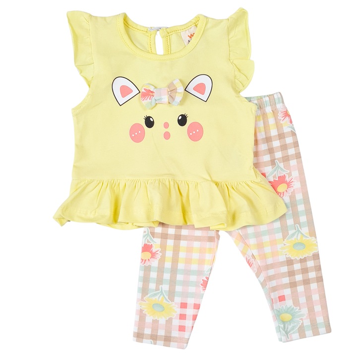 Compleu fetite Colors Galben 4704