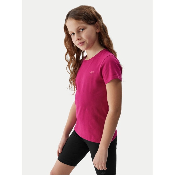 Tricou copii, 4F, 20749, Bumbac, Roz