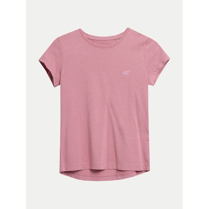 Lány póló, 4F, 302878871, pamut, Rózsaszín