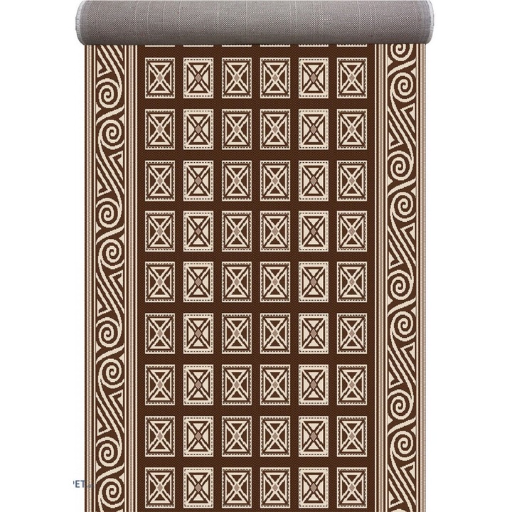 Пътека за коридор, против плъзгане, Home Vista, Flex 19634, Кафява, 67x100 см