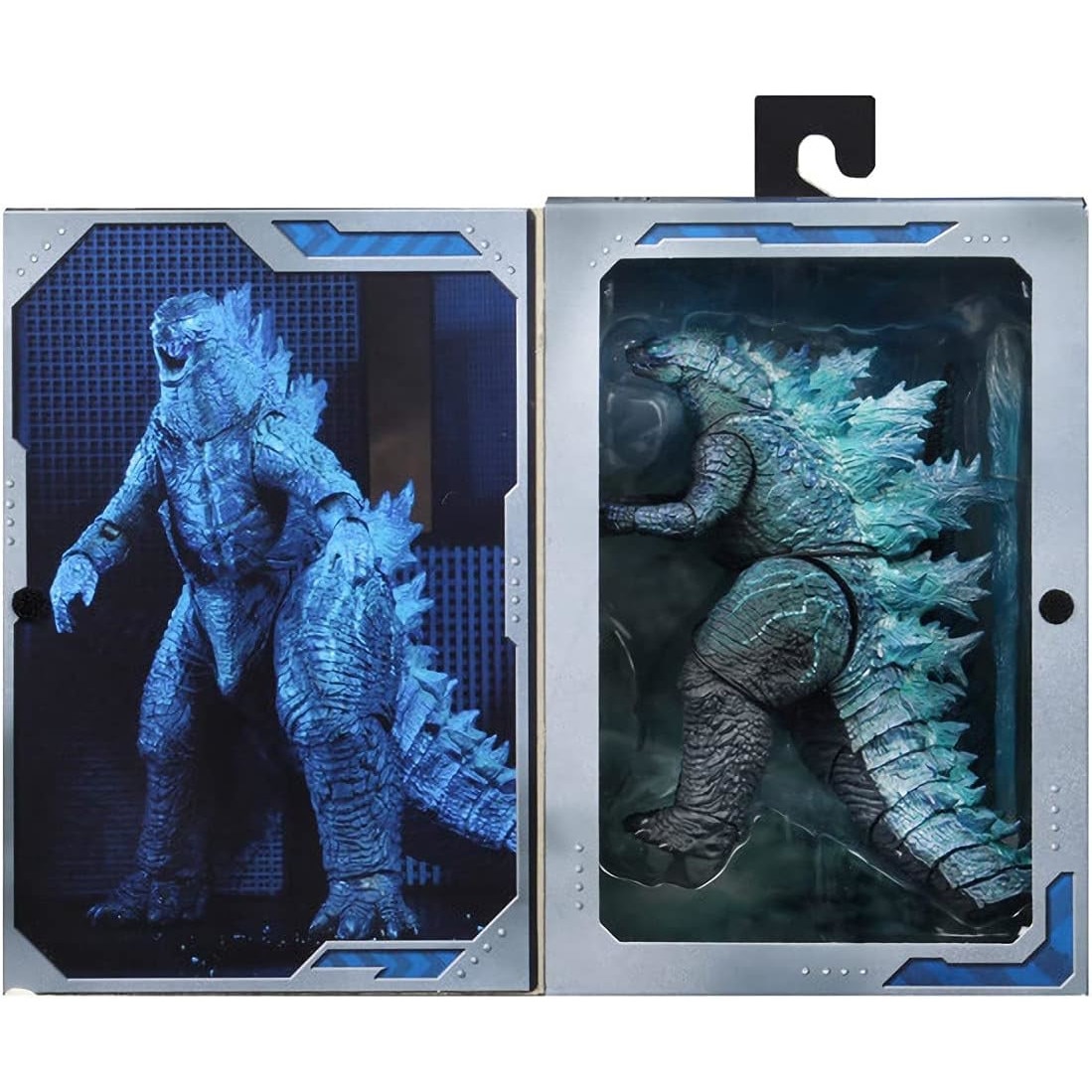 Figurina QttvbTna Godzilla, articulatii flexibile, 30cm, albastru