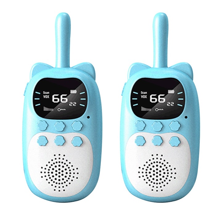 Комплект от 2 уоки токи QttvbTna, ABS, сини