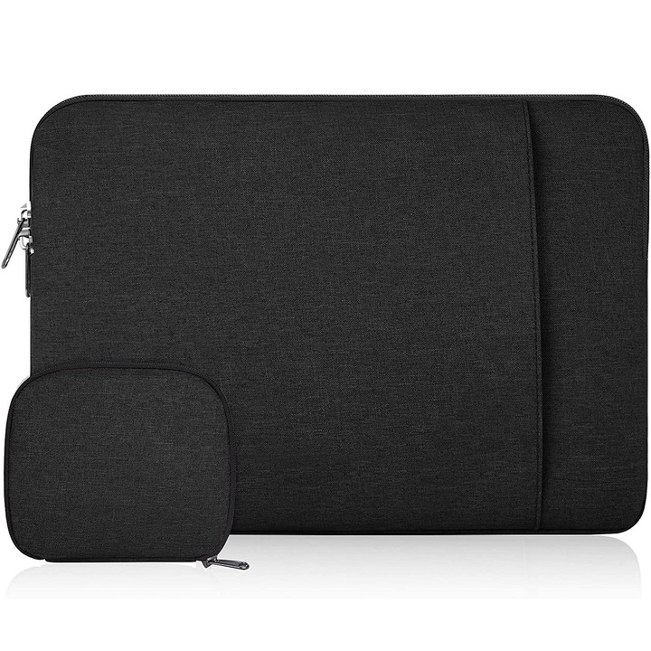 Husa protectie laptop, impermeabila, negru, 36x1.5x28cm