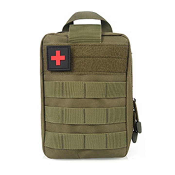 Trusa sanitara, AMRINUGL, verde militar, 14.5x10x19cm, impermeabila, cu sistem de prindere