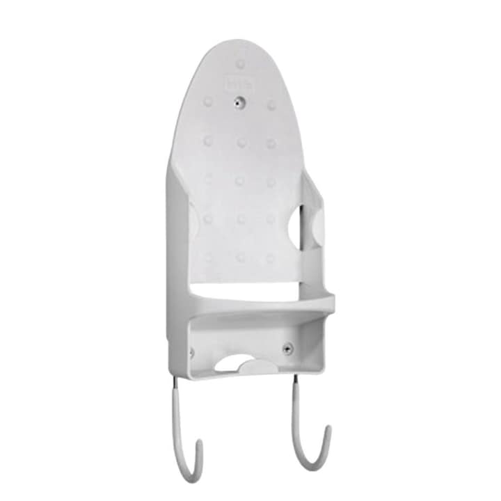 Suport de perete pentru fier de calcat, Inox, Universal, 133x294mm, Alb