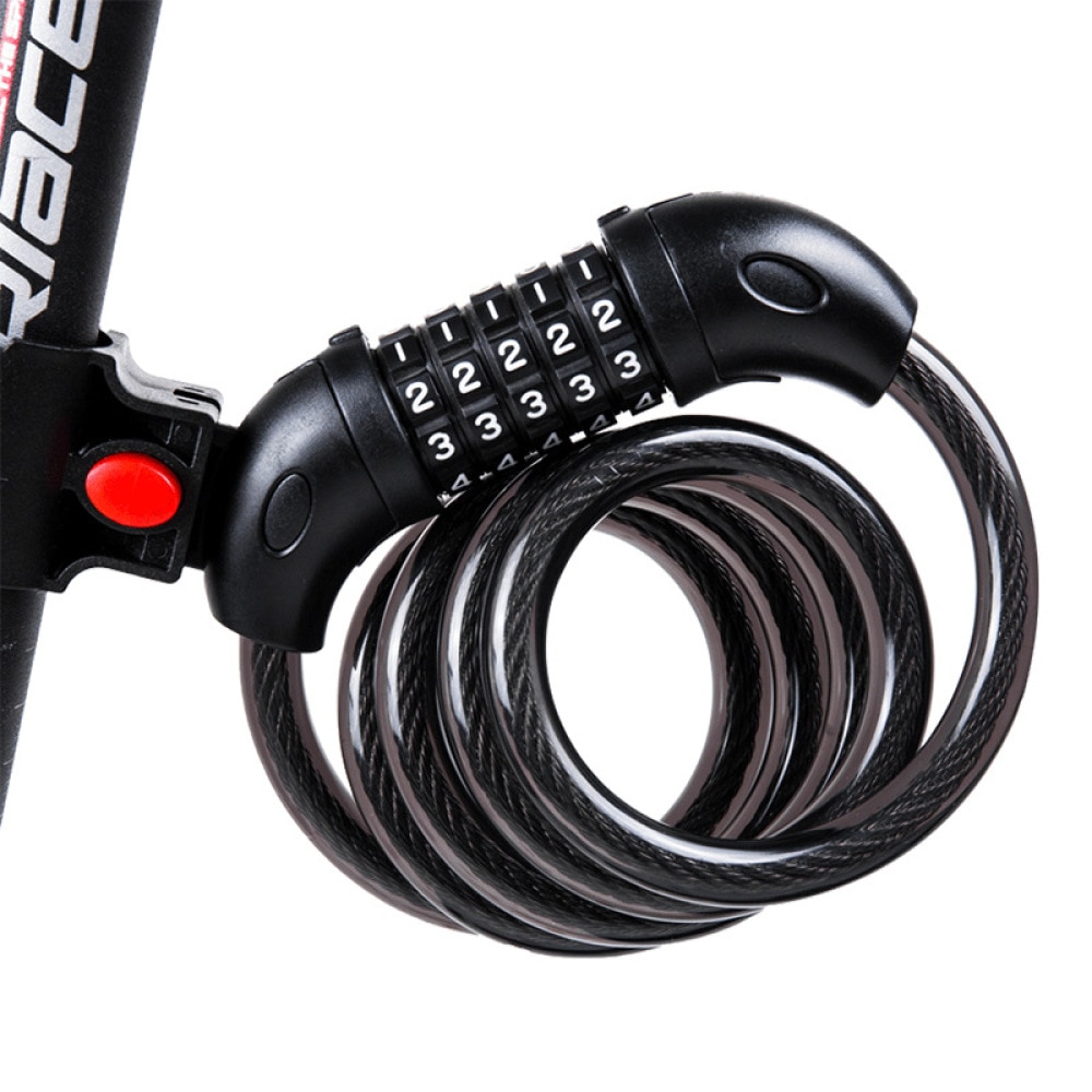 Antifurt bicicleta, longziming, 1.25m x 12mm, combinatie 5 cifre