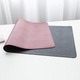 Protector birou din piele, Zeaicos, negru cu rosu, 90x45cm