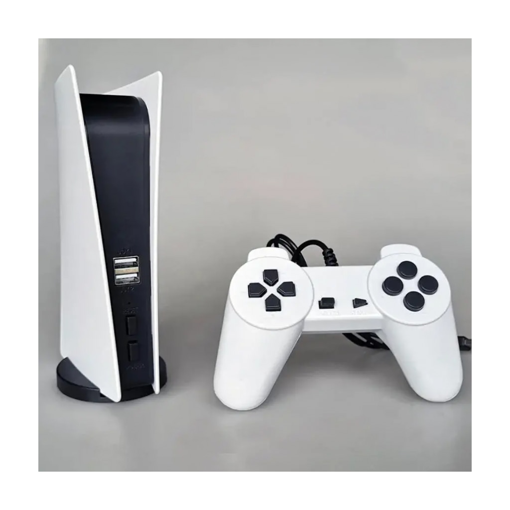 Consola de jocuri GS5 incorporata, 2 joystick-uri, 200 de jocuri, alb