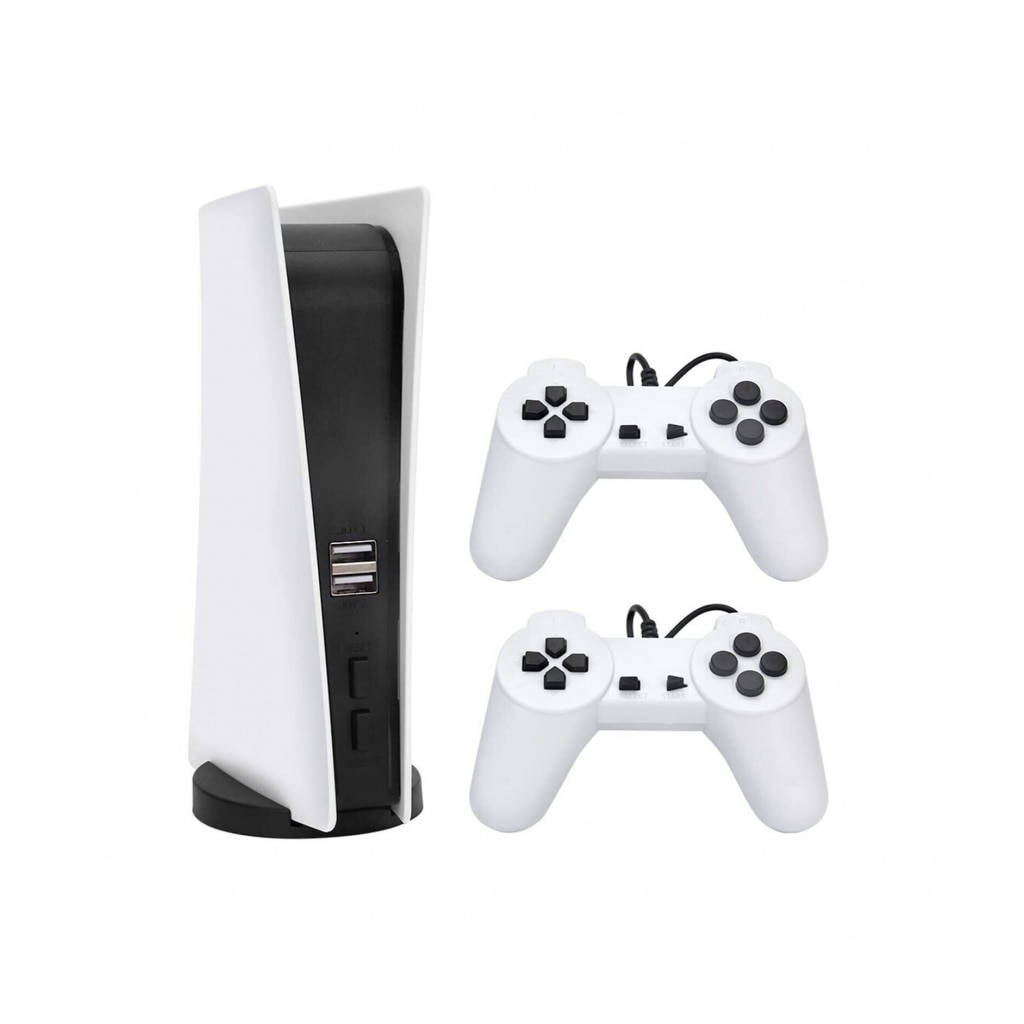 Consola de jocuri GS5 incorporata, 2 joystick-uri, 200 de jocuri, alb