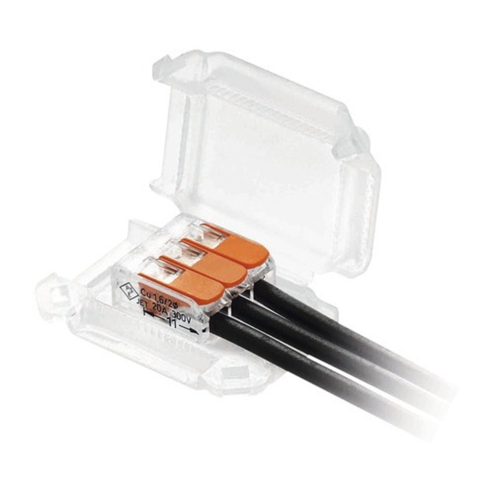 Cutii Legaturi Electrice Grothe Happy Joint 41x28x19 Mm, Cu Gel, Rezistente La Scufundare Si Raze Uv, Pachet 4 Bucati