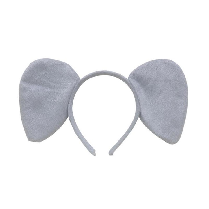 Bentita model urechi elefant, culoare gri, marime universala