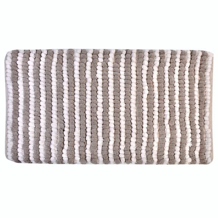 ClickDeal тъкана постелка за баня, 80x50см, 2 цвята, бежово/кремаво