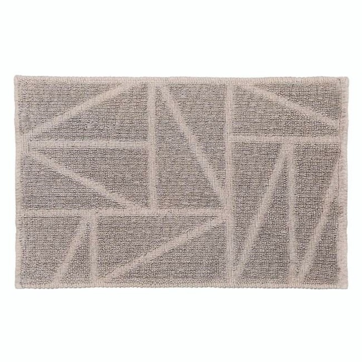 Памучна постелка за баня ClickDeal®, 60x40 см, кафява