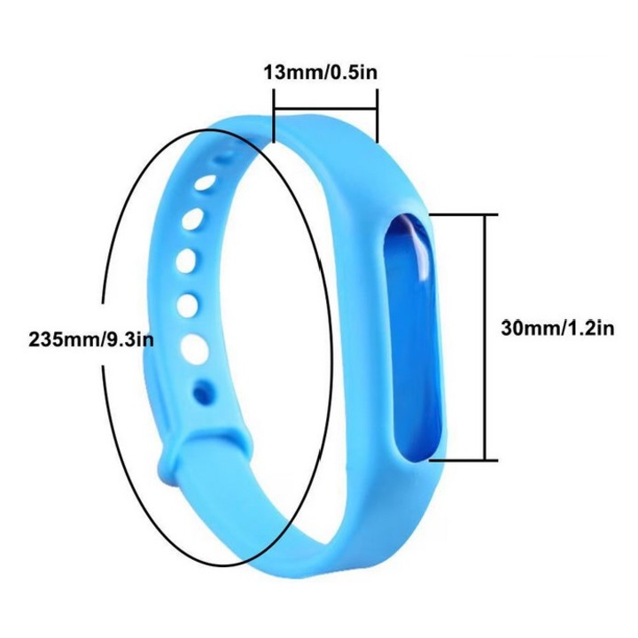 Set 3 Bratari Din Silicon Anti-Tantari pentru adulti si copii, Efect Repelent pana la 720h, 100% Natural, eZMART