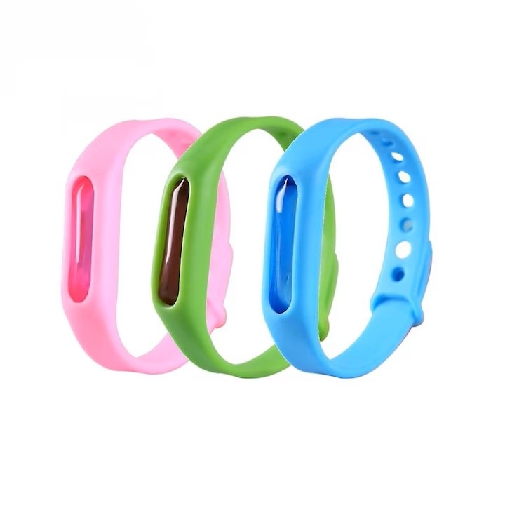 Set 3 Bratari Din Silicon Anti-Tantari pentru adulti si copii, Efect Repelent pana la 720h, 100% Natural, eZMART