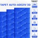 Set 70x Tapet 3D Teno®, suprafata acoperire 17.15 mp, autoadeziv, waterproof, design modern, usor de montat, 75x30cm, albastru