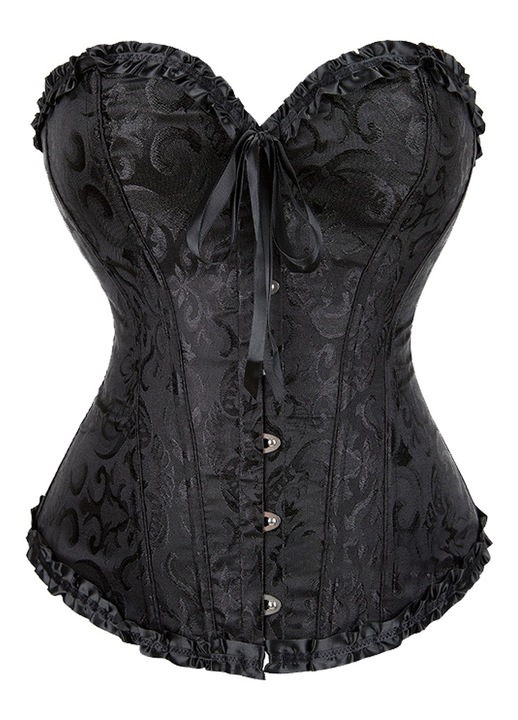 BGHYHYHI Корсет с връзки Регулируем памучен черен XS