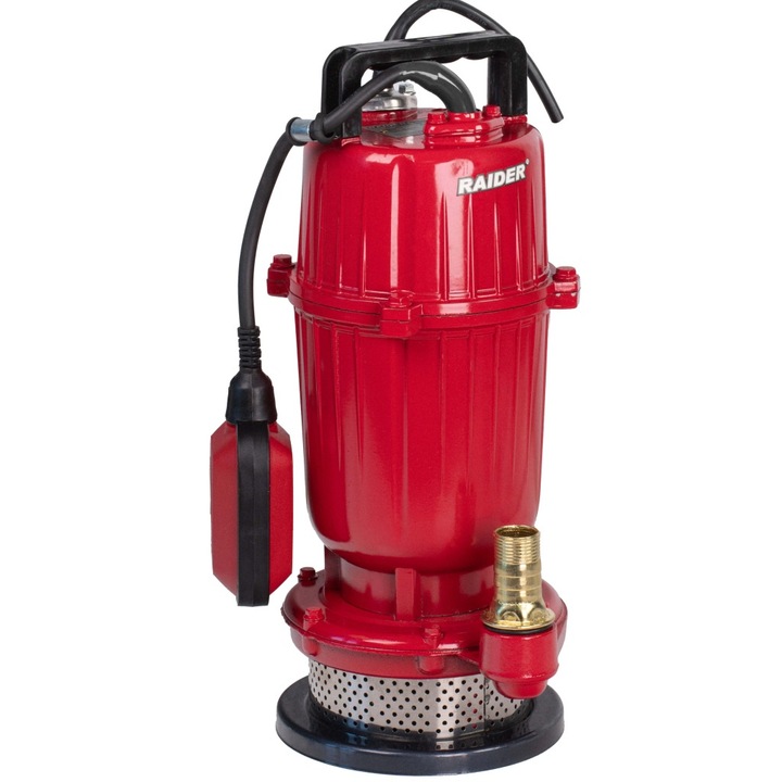 Потопяема помпа с поплавък, мръсна вода 750 W, 3000 L/h, максимална височина 20 m, дълбочина 7 m