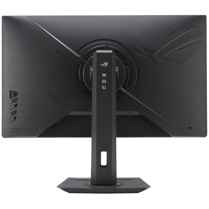 Monitor Gaming LED IPS Asus 27.5", UHD (3840x2160), 1ms, 160Hz (above 144Hz), AMD FreeSync™ Premium, NVIDIA G-Sync™, Extreme Low Motion Blur Sync, USB Type-C, , tripod socket, HDMI, Display Port, USB-C, Jack, negru