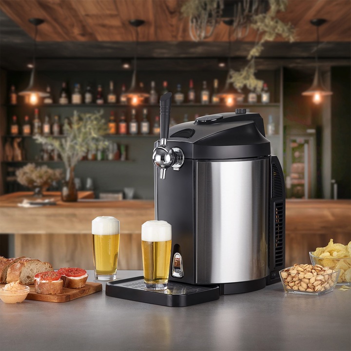 Dozator de bere cu racire Caso Germany, BeerMaster, capacitate 5 litri, pentru butoaie presurizate dar si nepresurizate, temperatura reglabila 4°C...